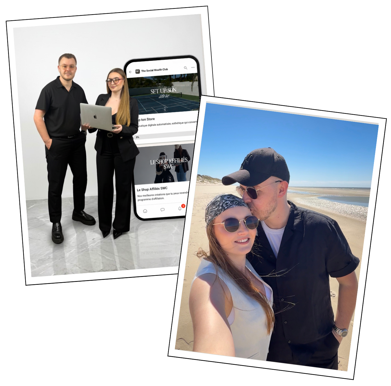 Lizaig et Thibault, fondateurs de Social Wealth Club